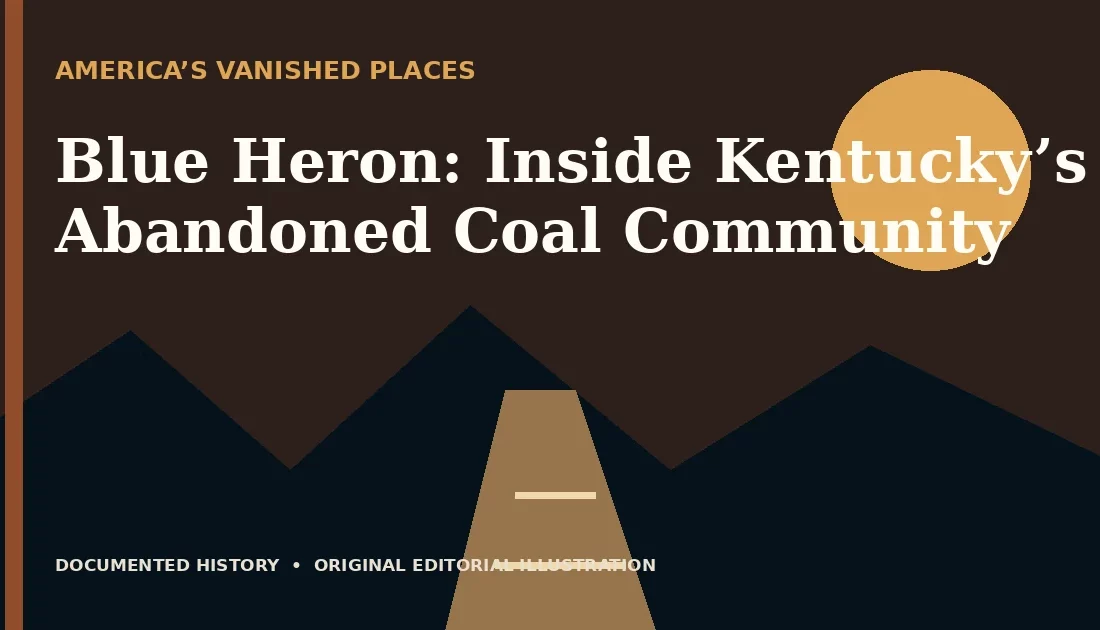 Blue Heron: Inside Kentucky’s Abandoned Coal Community — original editorial illustration