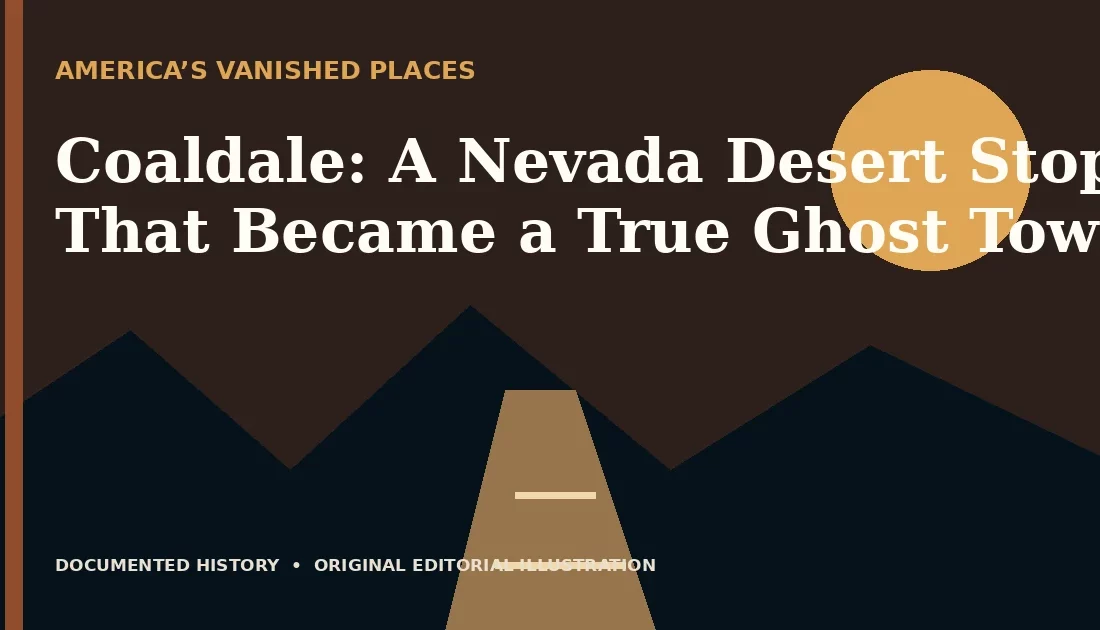 Coaldale: A Nevada Desert Stop That Became a True Ghost Town — original editorial illustration