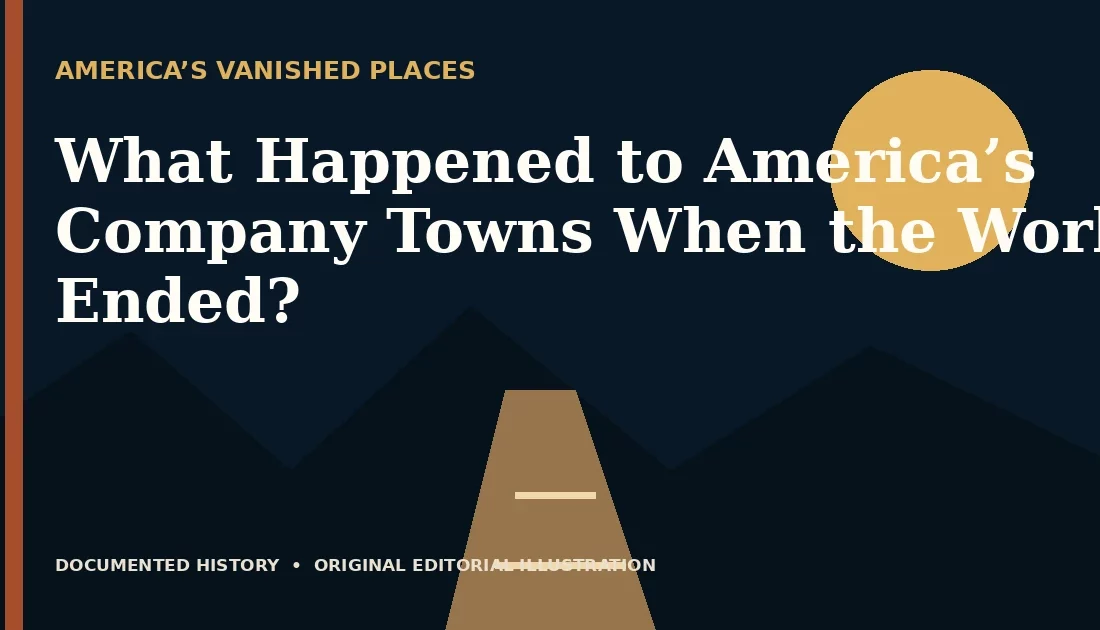 What Happened to America’s Company Towns When the Work Ended? — original editorial illustration