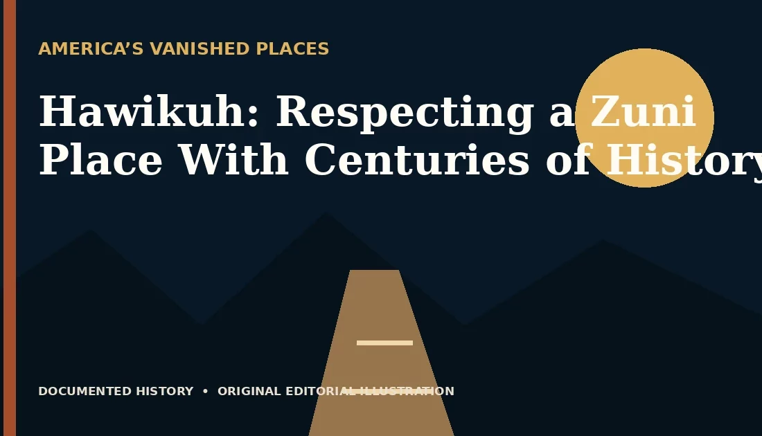 Hawikuh: Respecting a Zuni Place With Centuries of History — original editorial illustration