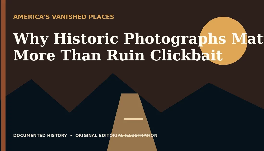 Why Historic Photographs Matter More Than Ruin Clickbait — original editorial illustration