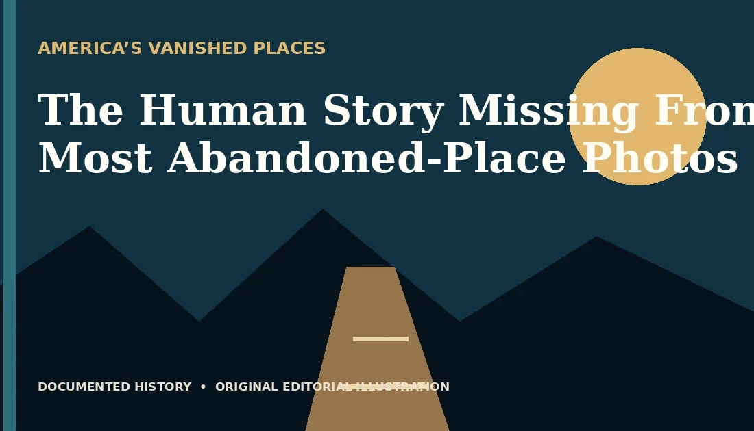 The Human Story Missing From Most Abandoned-Place Photos — original editorial illustration