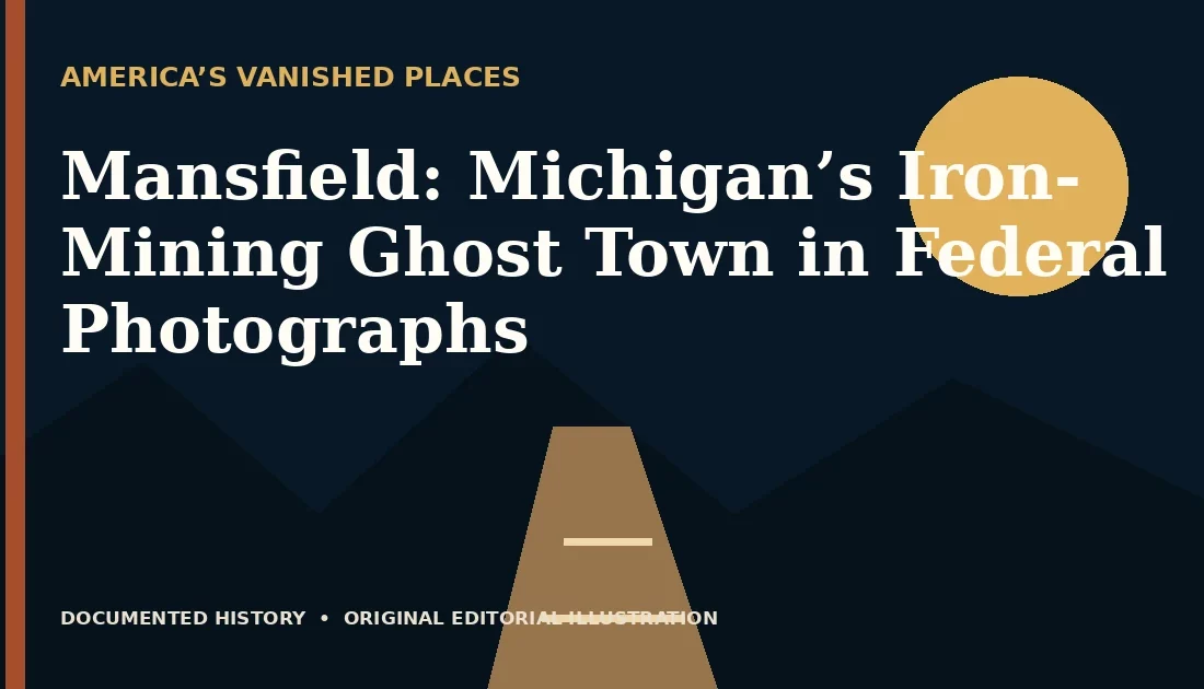 Mansfield: Michigan’s Iron-Mining Ghost Town in Federal Photographs — original editorial illustration