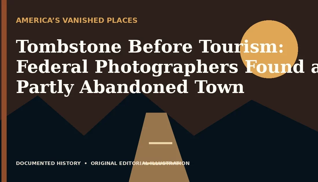 Tombstone Before Tourism: Federal Photographers Found a Partly Abandoned Town — original editorial illustration