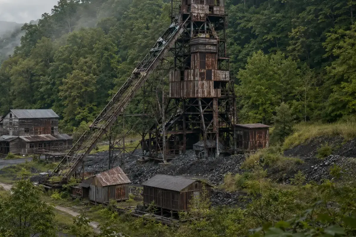 Blue Heron: Inside Kentucky’s Abandoned Coal Community — AI-assisted editorial illustration