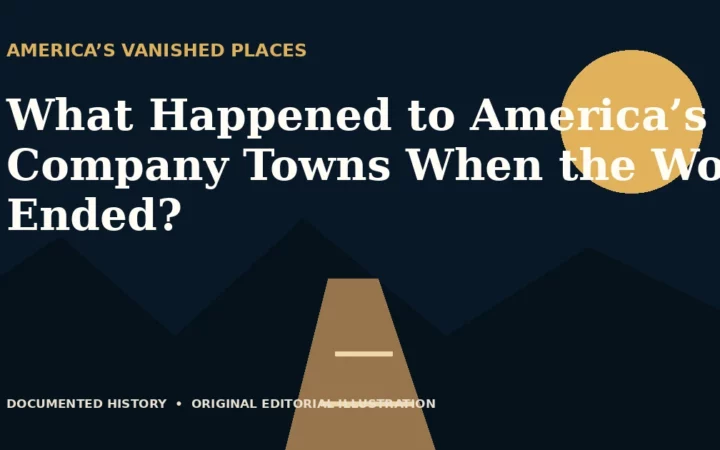What Happened to America’s Company Towns When the Work Ended? — original editorial illustration