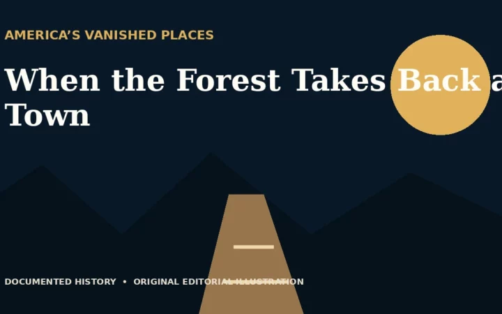 When the Forest Takes Back a Town — original editorial illustration