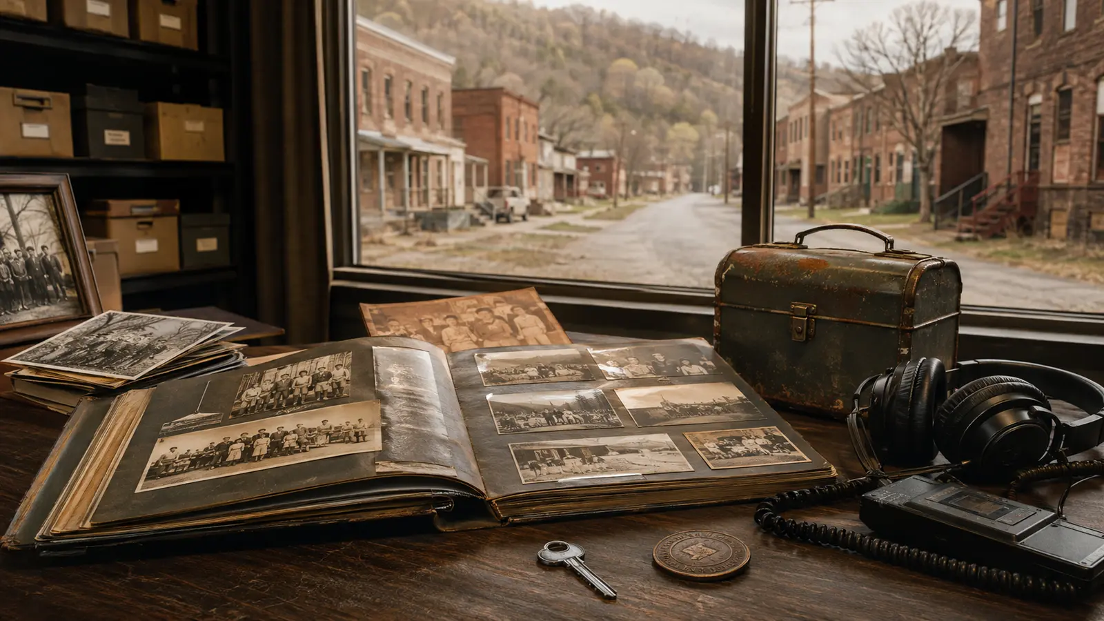 The Human Story Missing From Most Abandoned-Place Photos — AI-assisted editorial illustration