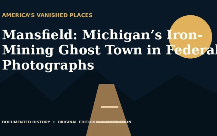 Mansfield: Michigan’s Iron-Mining Ghost Town in Federal Photographs — original editorial illustration