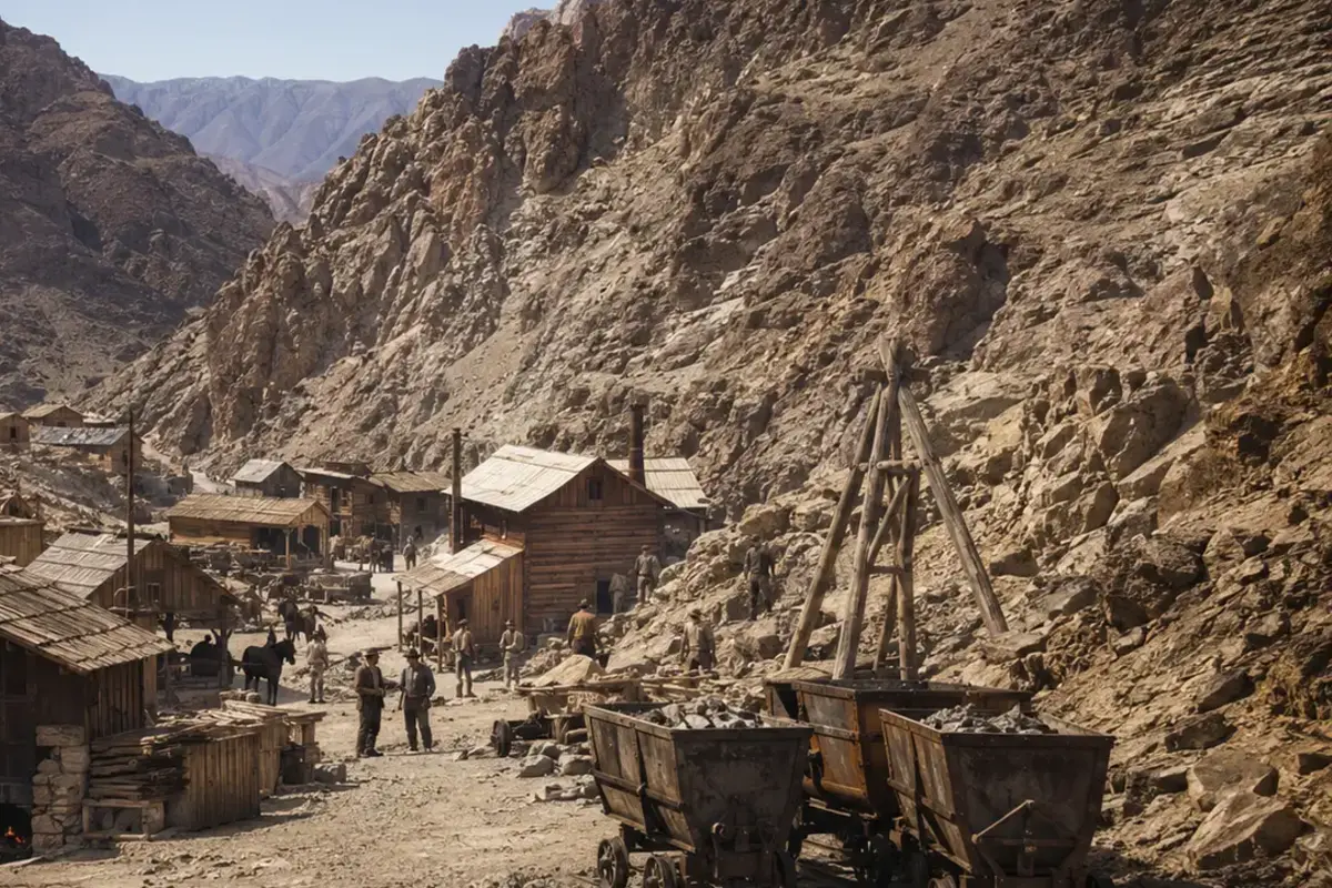 Panamint City: The Silver Camp Hidden in a Death Valley Canyon — AI-assisted editorial illustration