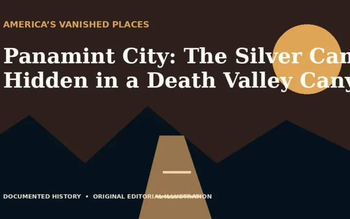 Panamint City: The Silver Camp Hidden in a Death Valley Canyon — original editorial illustration