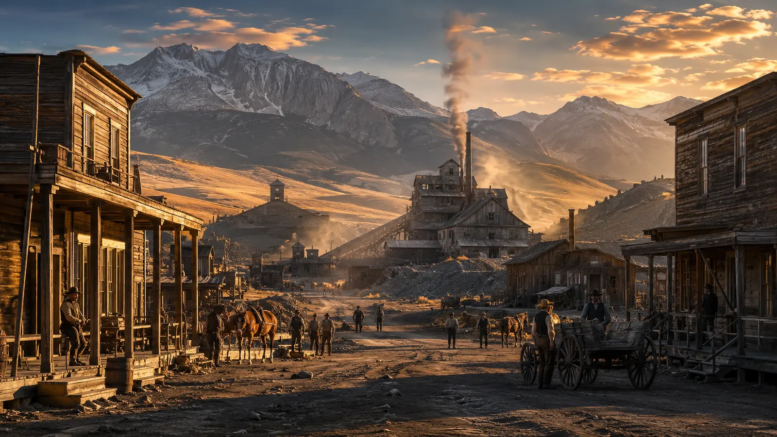 Pony, Montana: A Mining Town Documented in 1939 — AI-assisted editorial illustration