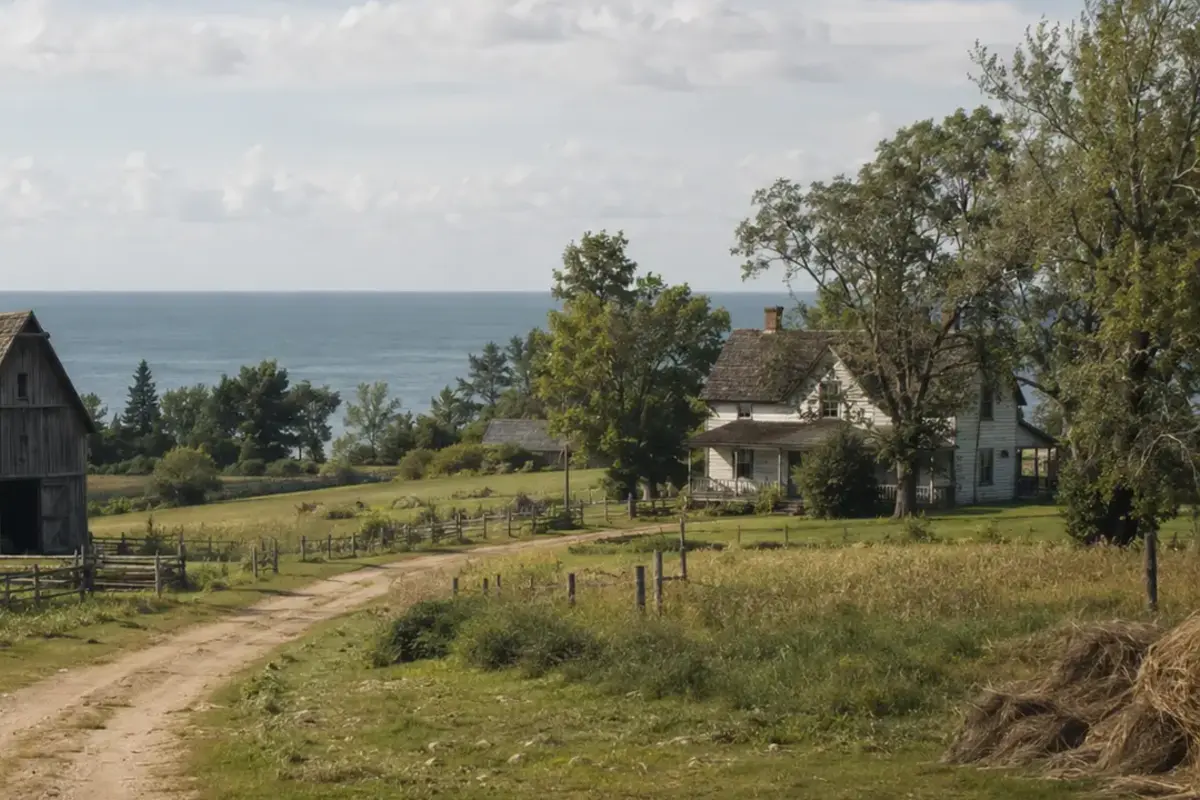 Port Oneida: The Lake Michigan Village That Faded by 1934 — AI-assisted editorial illustration