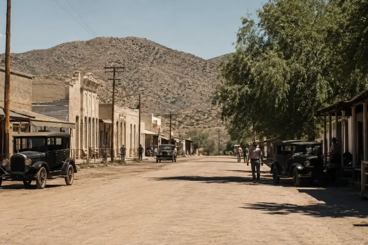 Tombstone Before Tourism: Federal Photographers Found a Partly Abandoned Town — AI-assisted editorial illustration