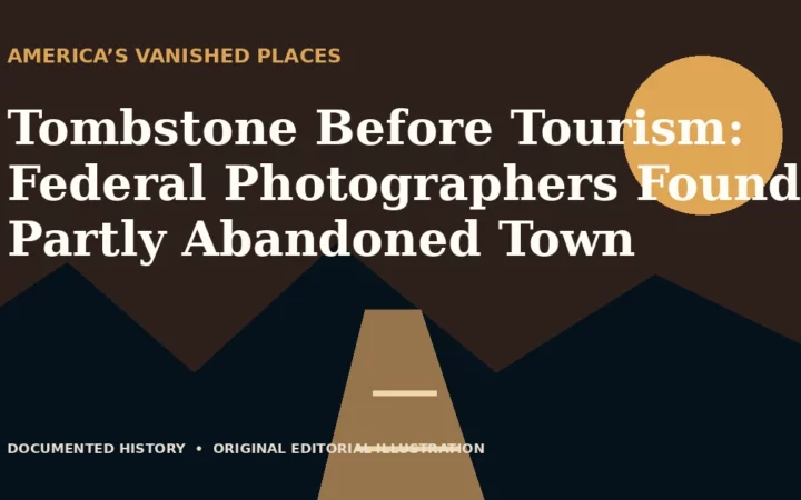 Tombstone Before Tourism: Federal Photographers Found a Partly Abandoned Town — original editorial illustration